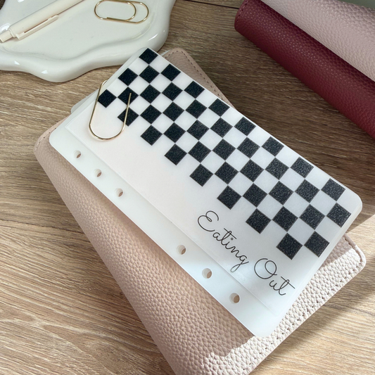 Checkered Cash Envelopes Set of 3